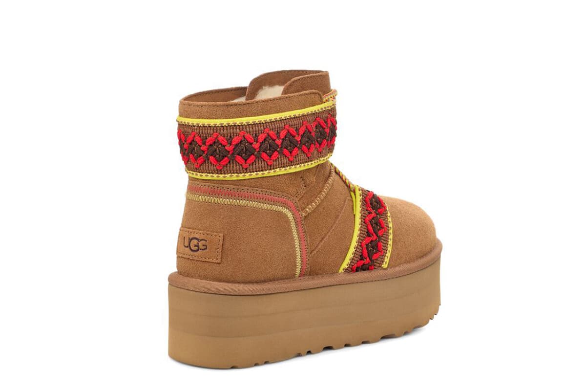 UGG Classic Mini II Braid Platform Коричневый — фото 2
