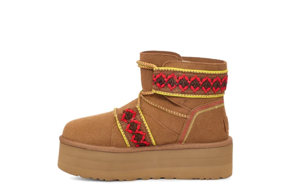 UGG Classic Mini II Braid Platform Коричневый — фото 4