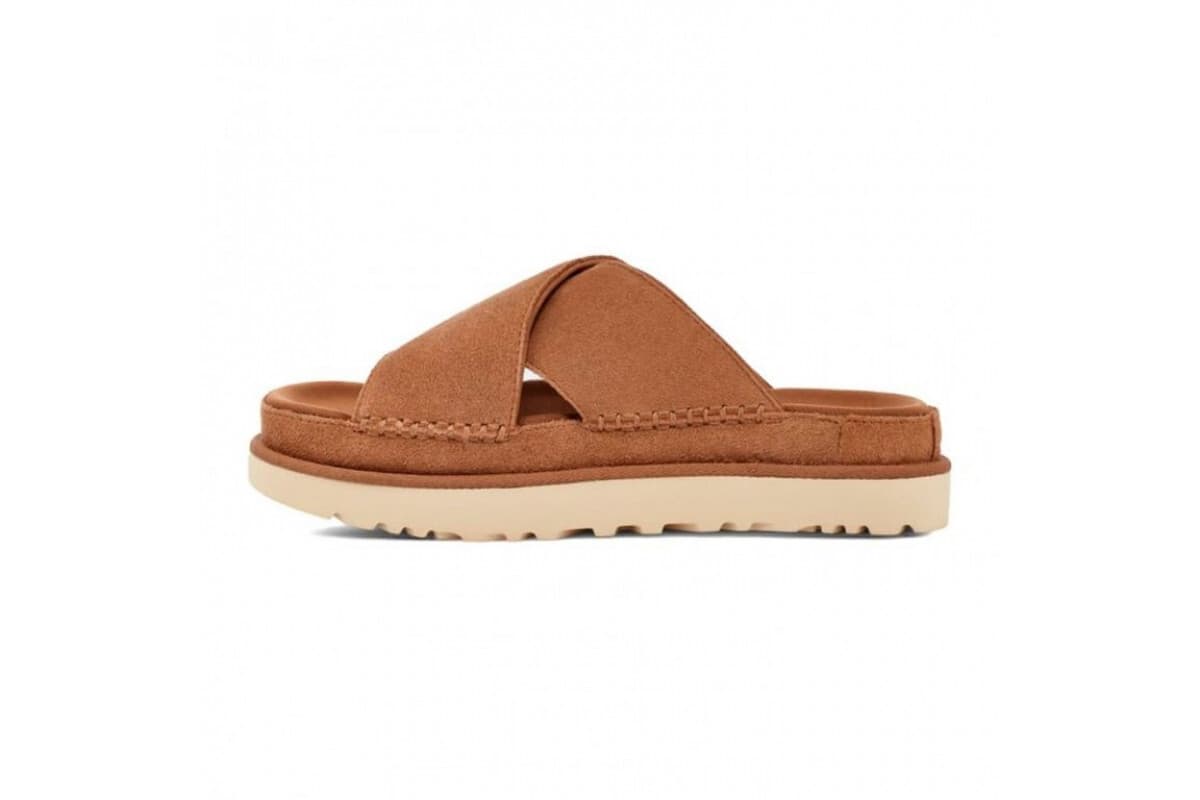 UGG Goldenstar Cross Slide Коричневый — фото 2