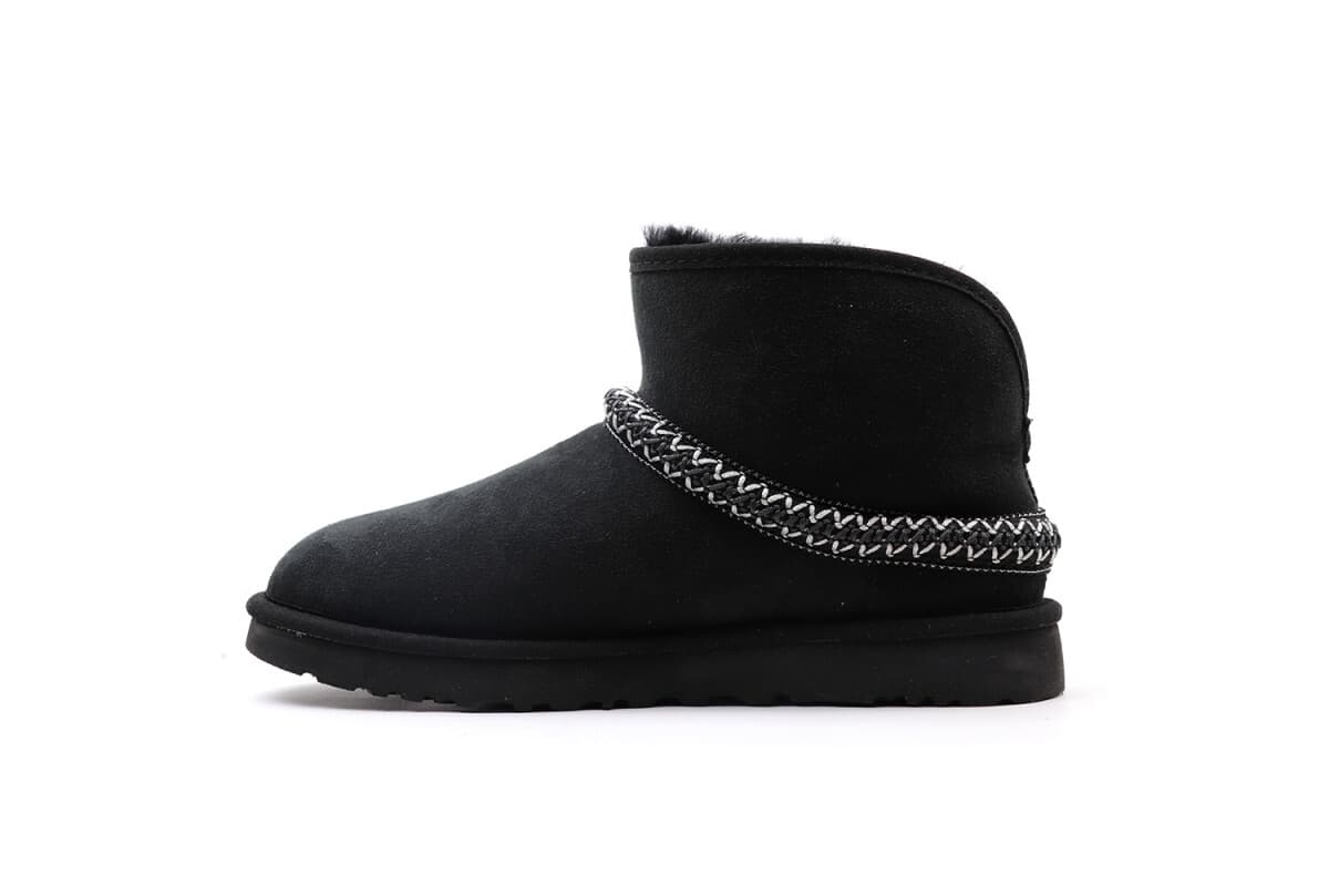 UGG Classic Mini Cresent Чёрный — фото 3