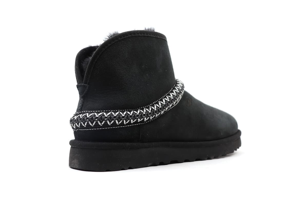 UGG Classic Mini Cresent Чёрный — фото 2