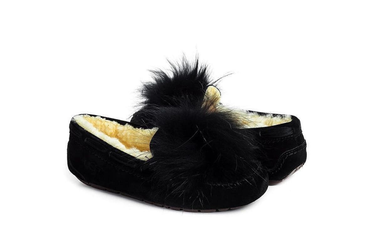 UGG Dakota Pom Pom Чёрный — фото 1