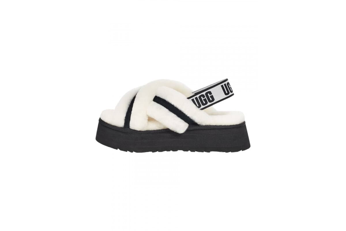 UGG W Disco Cross Slide Белый — фото 3