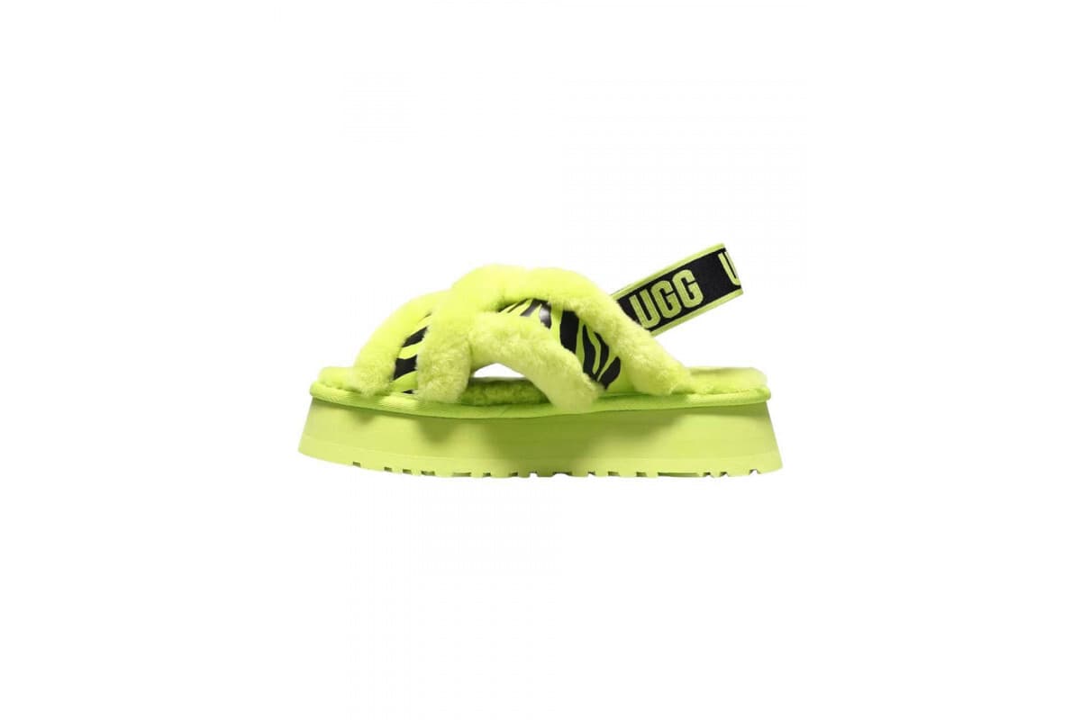 UGG W Disco Cross Slide Animalia Key Зелёный — фото 3