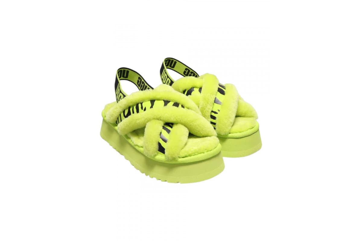 UGG W Disco Cross Slide Animalia Key Зелёный — фото 2