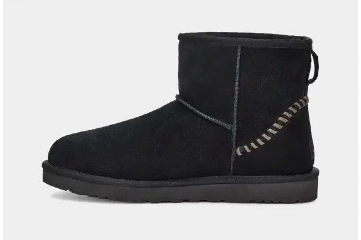 UGG Mens Classic Mini Deco Suede Boot Чёрный — фото 3