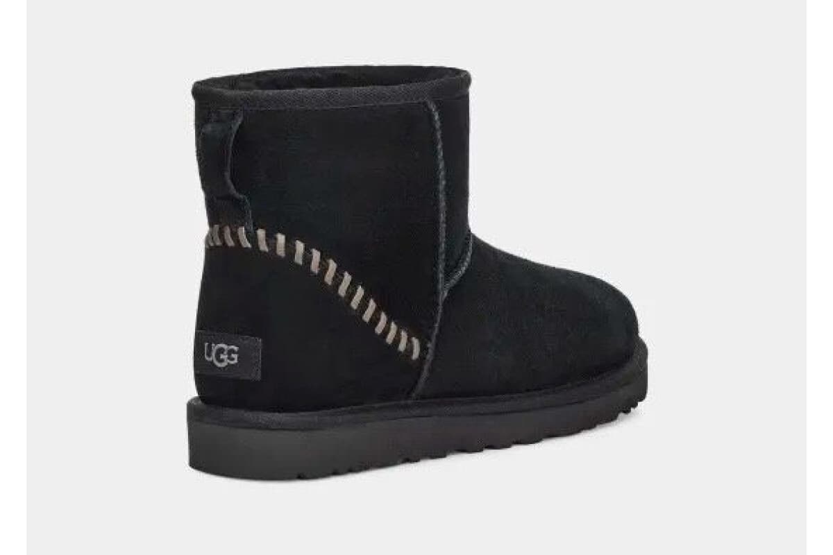 UGG Mens Classic Mini Deco Suede Boot Чёрный — фото 4