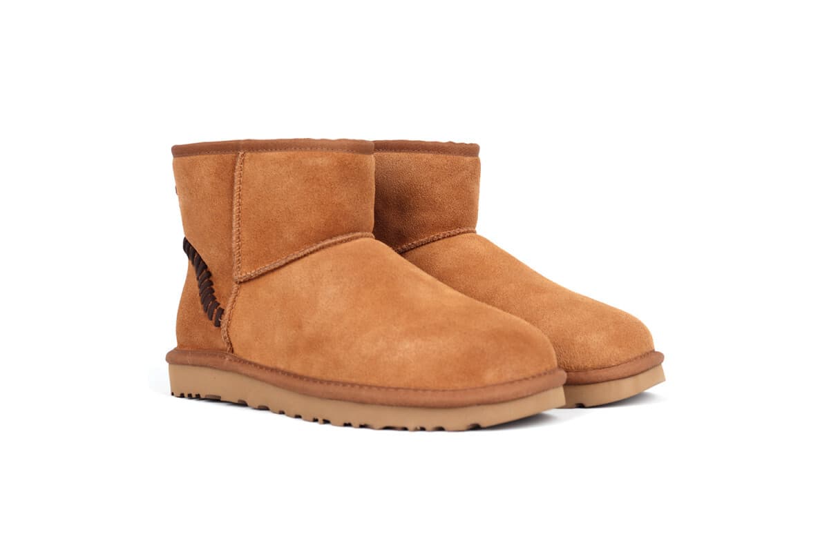 UGG Mens Classic Mini Deco Suede Boot Коричневый — фото 1