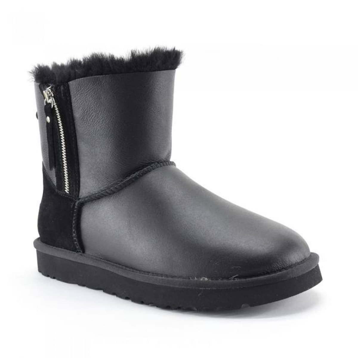 UGG Mens Classic Mini Double Zip Чёрный — фото 5