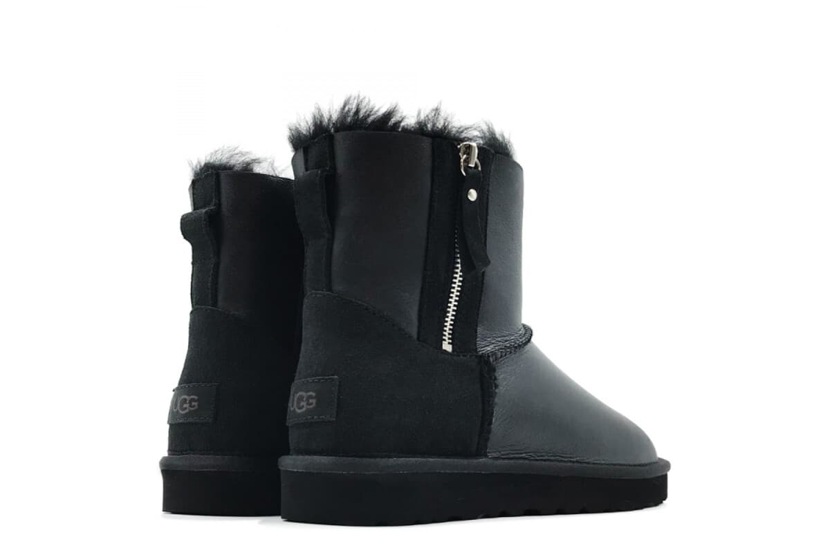 UGG Mens Classic Mini Double Zip Чёрный — фото 2