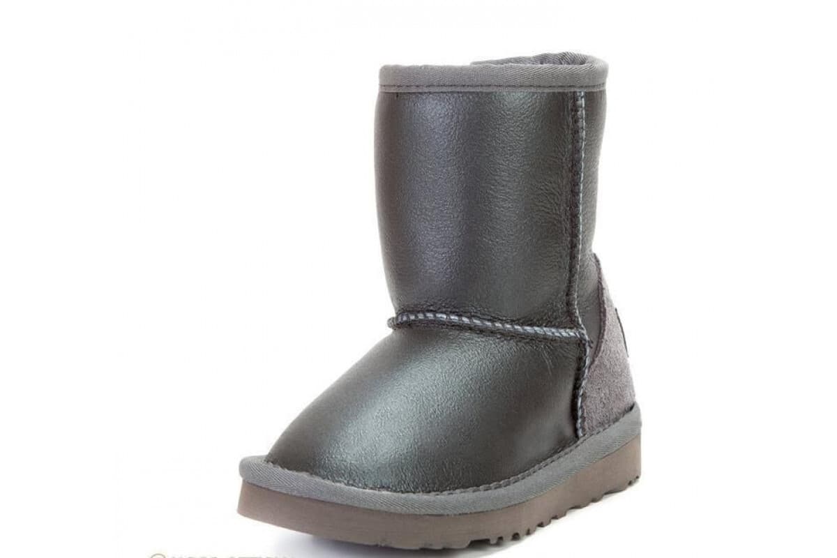 UGG Kids Classic Short Серый — фото 2