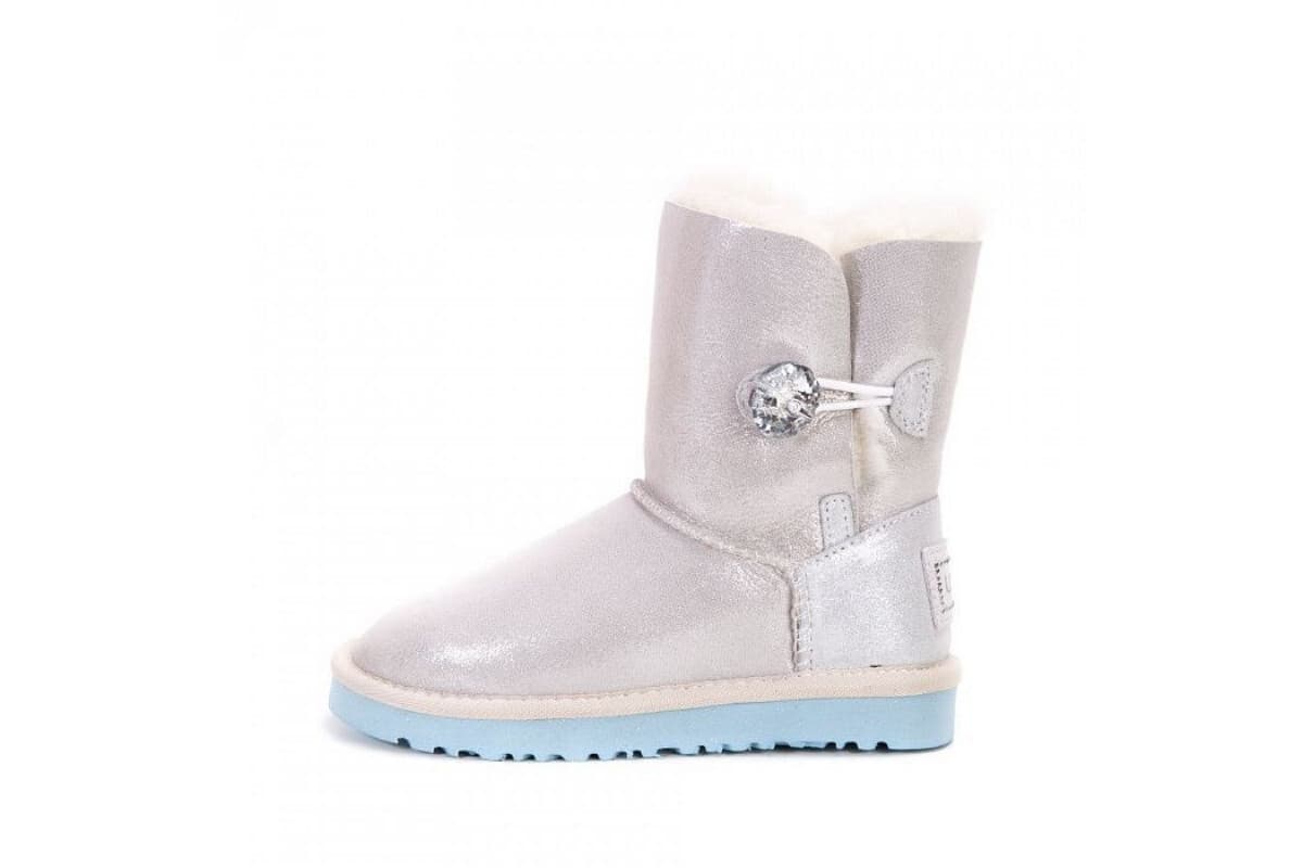 UGG Kids Bailey Button I Do Белый — фото 3