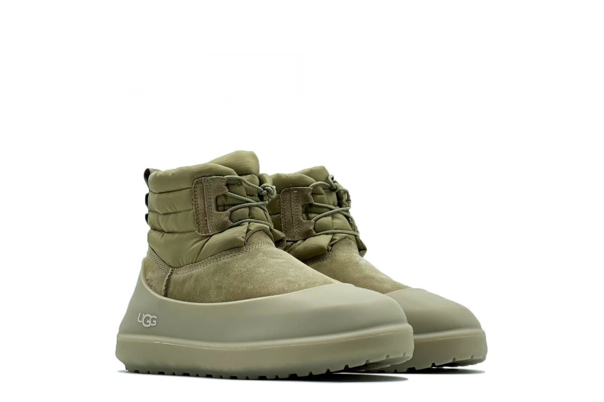 Угги UGG Men's Classic Mini Lace-Up Weather Бежевый — фото 1