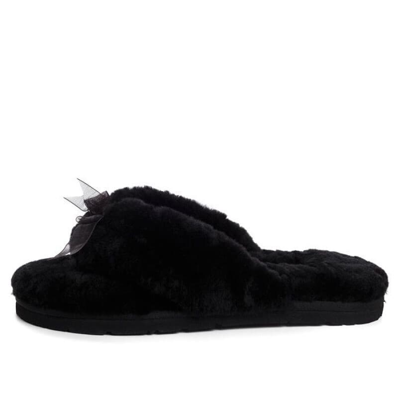 Ugg Fluff Flip Flop II Чёрный — фото 3