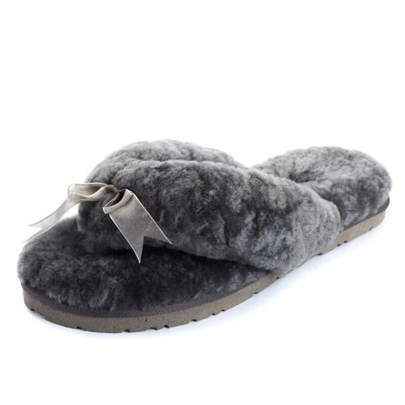 Ugg Fluff Flip Flop II Серый — фото 3