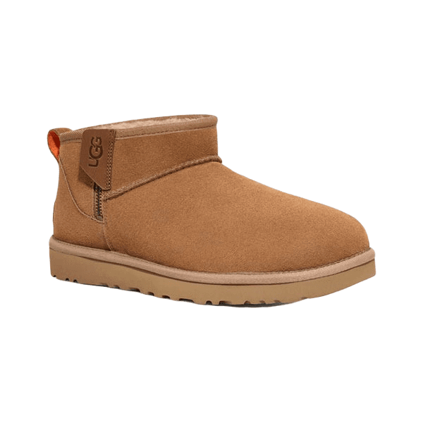 UGG CLASSIC ULTRA MINI ZIP BOOT Коричневый — фото 4