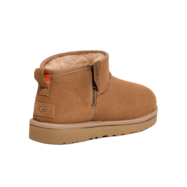 UGG CLASSIC ULTRA MINI ZIP BOOT Коричневый — фото 5