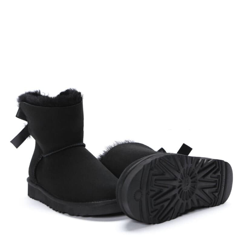 Угги Bailey Bow Mini Чёрный — фото 7