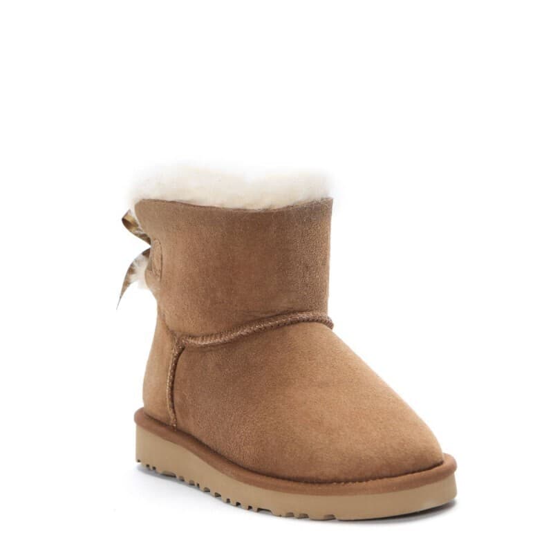 Угги Bailey Bow Mini Коричневый — фото 3