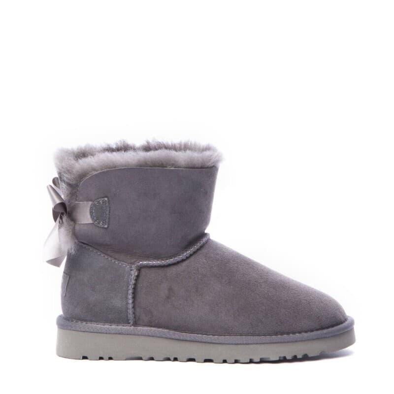 Угги Bailey Bow Mini Серый — фото 2