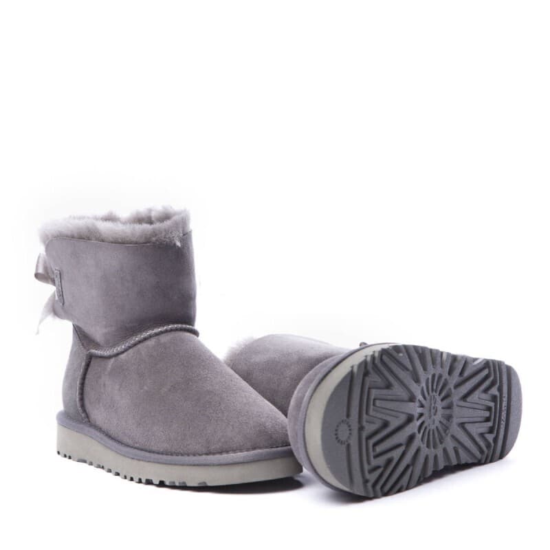 Угги Bailey Bow Mini Серый — фото 7