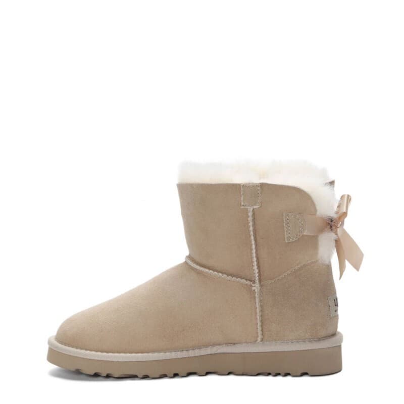 Угги Bailey Bow Mini Бежевый — фото 3