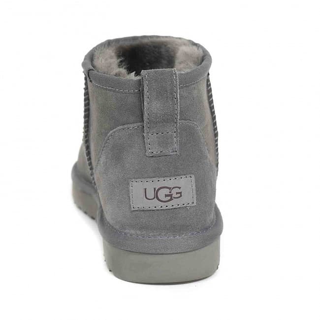 Угги Ugg Women's Classic Ultra Mini Серый — фото 2