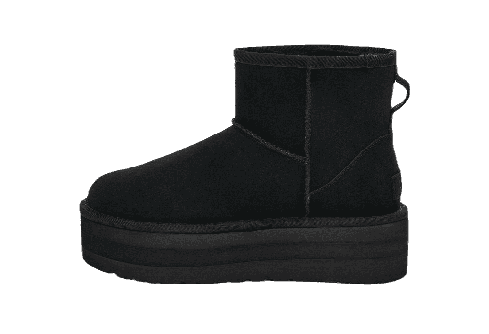Угги UGG Classic Mini Platform Чёрный — фото 4
