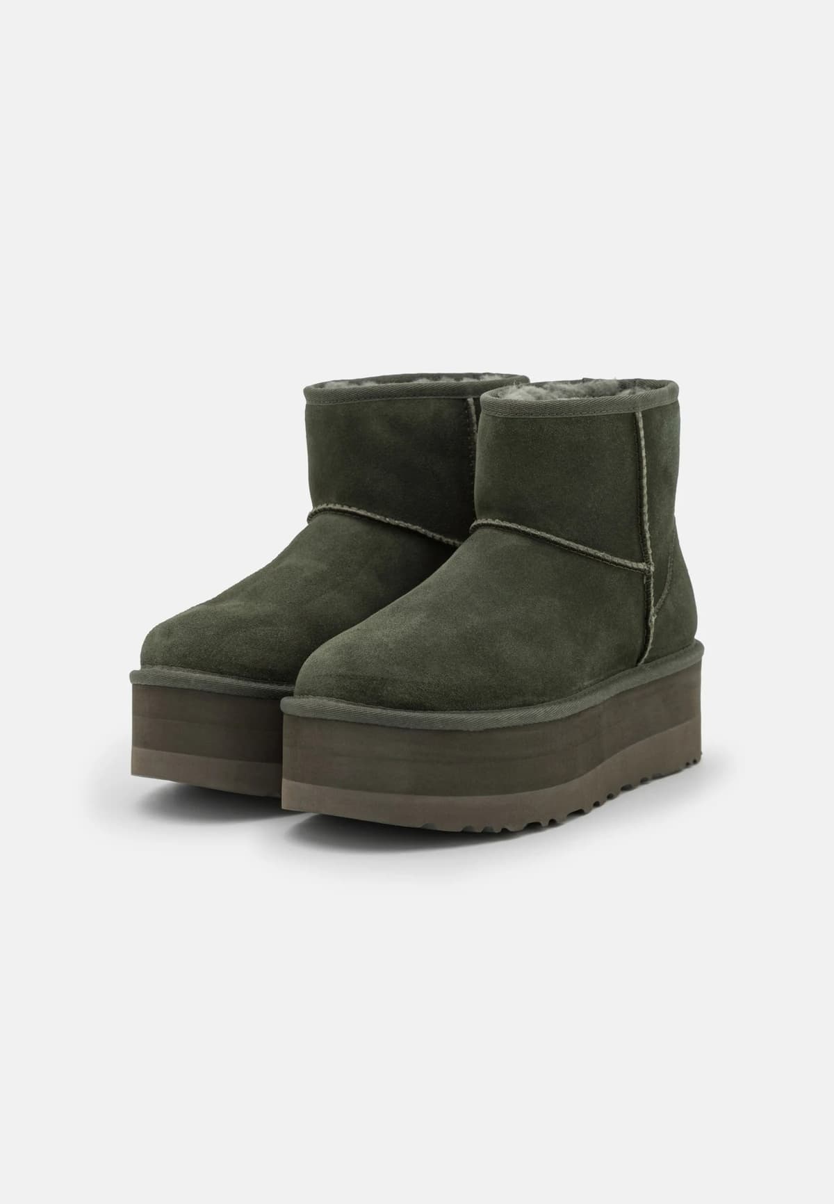 Угги UGG Classic Mini Platform Хаки — фото 6