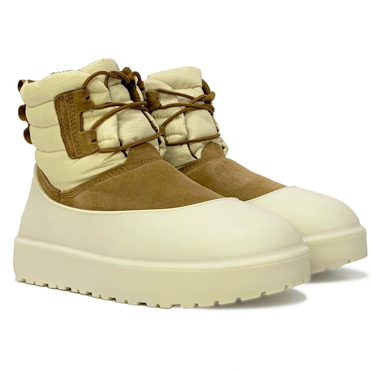 Угги UGG Classic Mini Lace-Up Weather Серый — фото 2