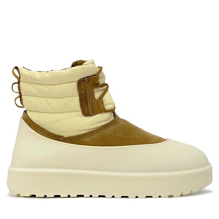 Угги UGG Classic Mini Lace-Up Weather Серый — фото 6